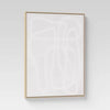 (Set of 2) Line Drawing Wall Canvases Gray/White