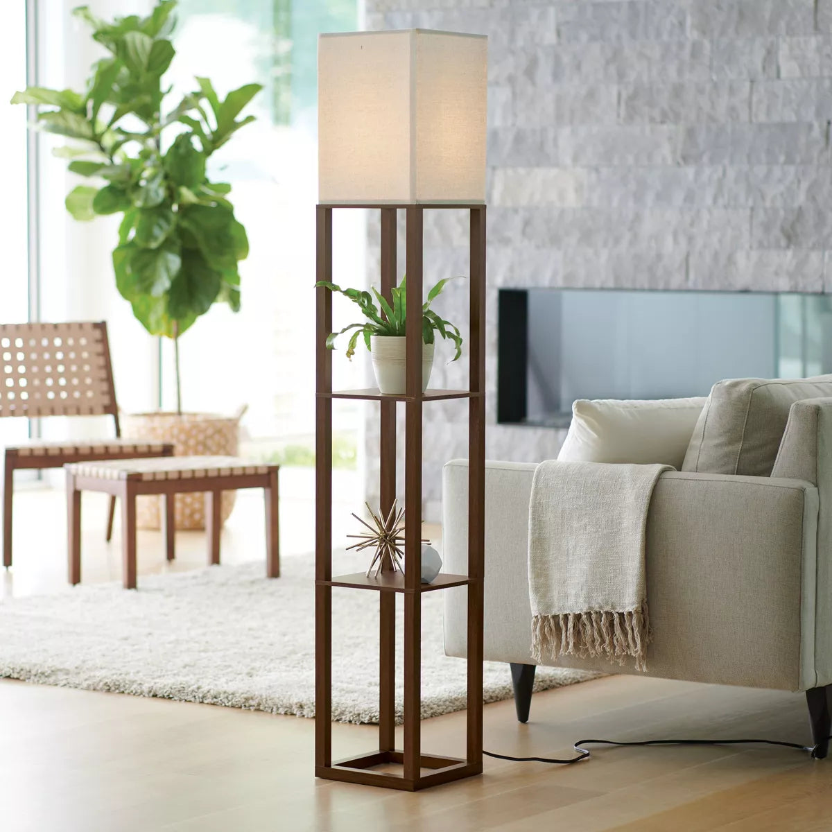 Shelf Floor Lamp - Threshold™ - SHOWROOMt ITEM 