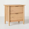 2 Drawer Modern Wood Nightstand