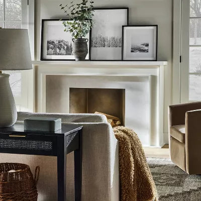 Foggy Mountains Framed Wall Art