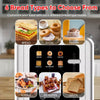 2 Slice Toasters, Touchscreen Dual Independent Control Panel, Smart Bread Toaster, Stainless Steel Toaster, Extra Wide Slots Toaster With Bagel
