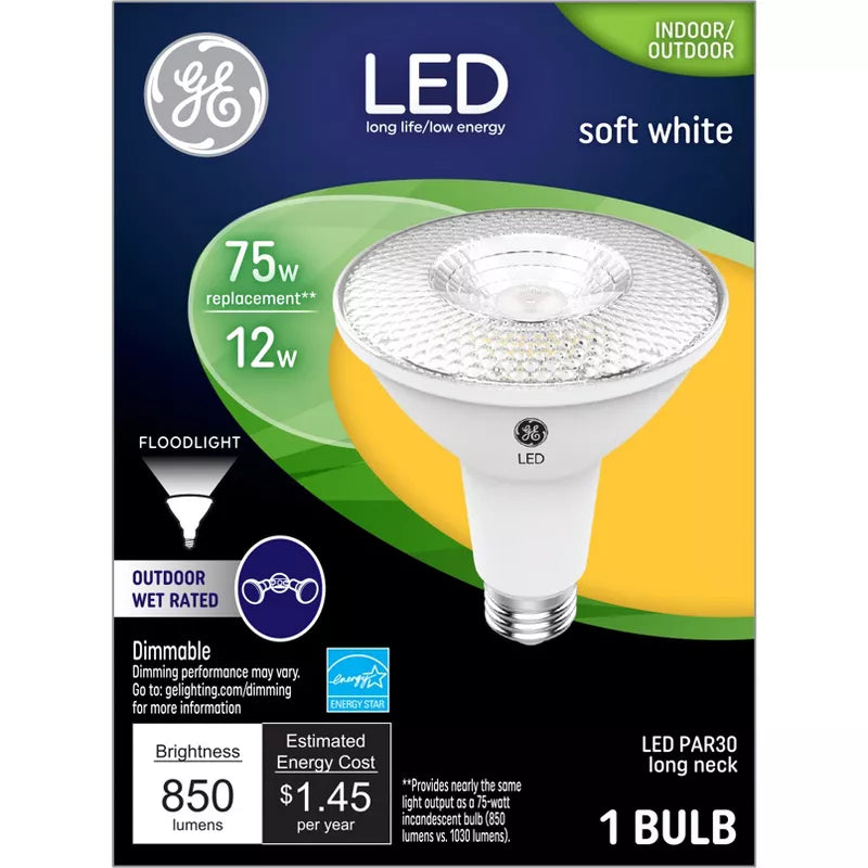 75W PAR30L LED Light Bulbs Soft White - Set of 2