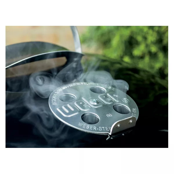 Original Kettle Charcoal Grill Black: Porcelain-Enamel Lid, Weather-Resistant