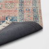 Fringed Medallion Area Rug Rust
