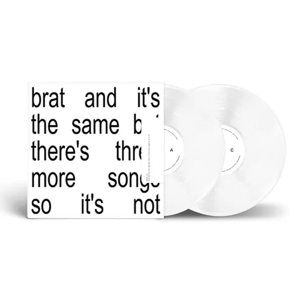 Charli XCX - Brat And It's The Same But There's Three More Songs So It's Not (Colored Vinyl White) Set of 2