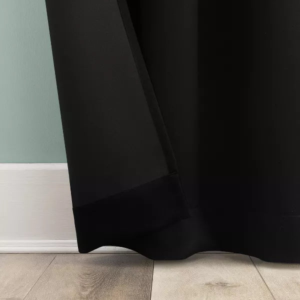2pc Tedrow 100% Blackout Grommet Curtain Panel Pair