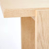 Bleached Oak Console Table Natural Wood Veneer & MDF, Rectangular Shape, Spot Clean