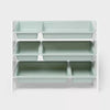 Kids' 6 Bin Storage White - Multi Bin Toy Organizer, Kids Furniture for Playroom, 3 Shelves
