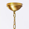 Rattan Lantern Ceiling Pendant Brass