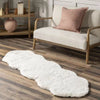 Eline Cozy Plush Machine Washable Faux Sheepskin Indoor Area Rug
