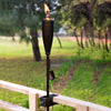 Brown Garden Torch Backyard Patio Citronella Oil Flame Lighting Lantern (Set of 4)