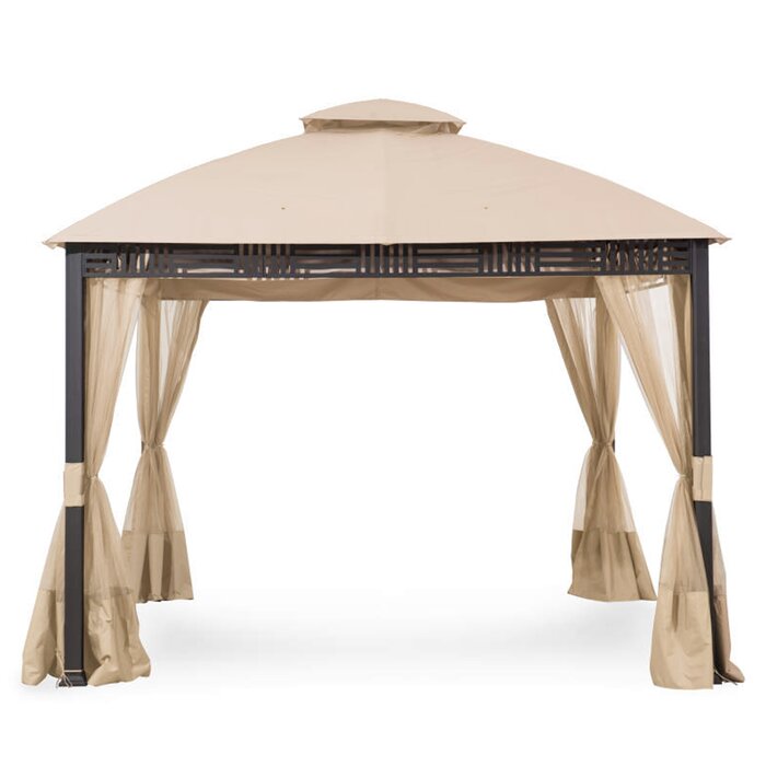 Beige Fabric Replacement Canopy for Gazebo