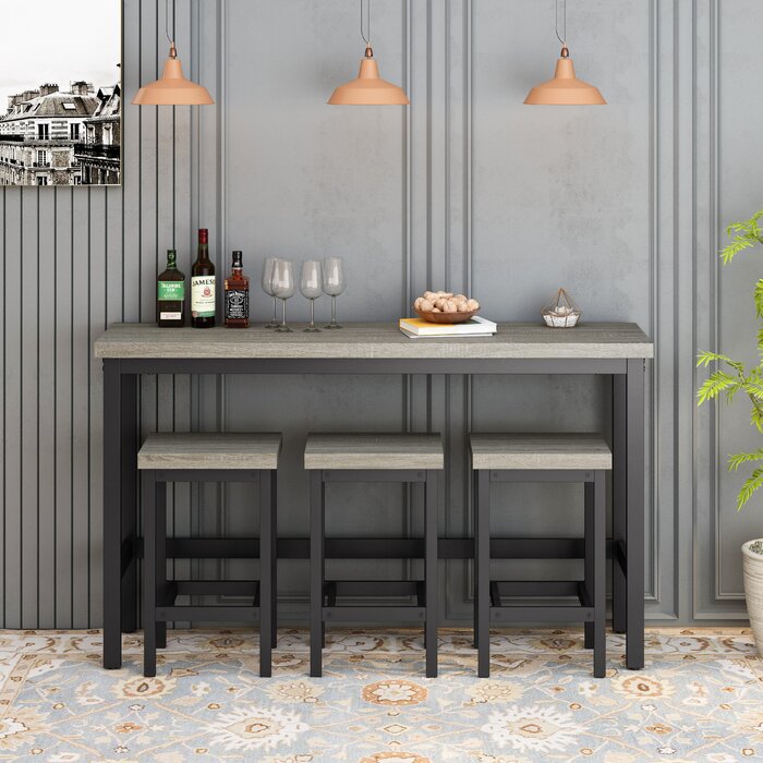 3 Person Counter Height Dining Set