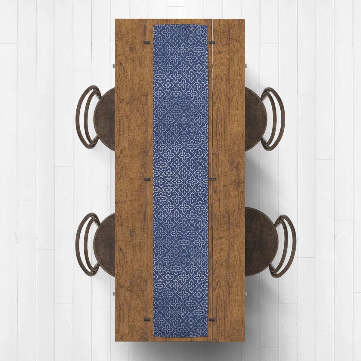 Ghugas Rectangle Geometric Polyester Table Runner