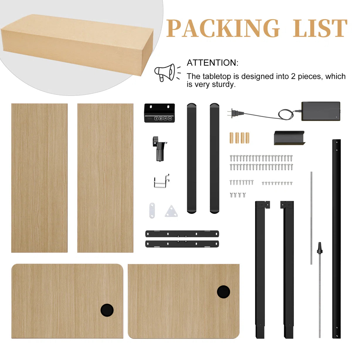 Gilman Electric Adjustable Height Standing Desk