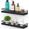 Black Gissel 2 Piece Floating Shelf