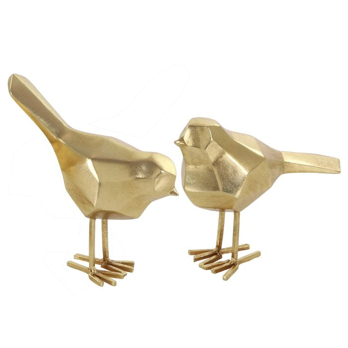 SET OF 2 Glam Bird Sculptures