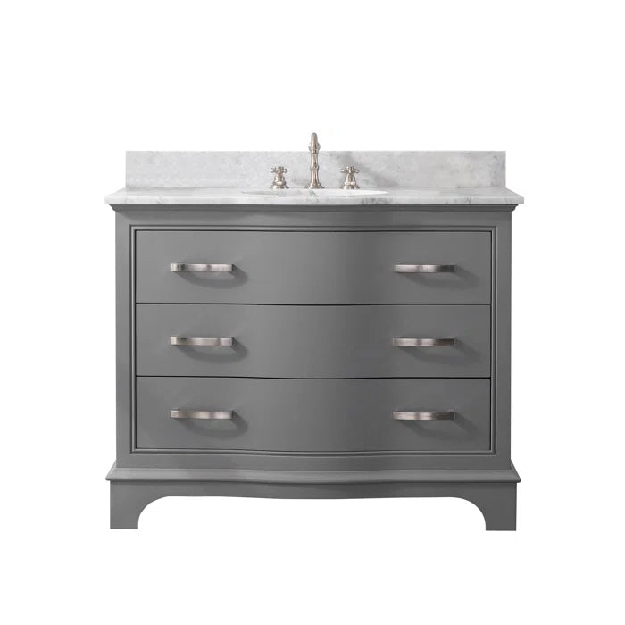 Goleta 42'' Single Bathroom Vanity with Marble Top SHOWROOM ITEM