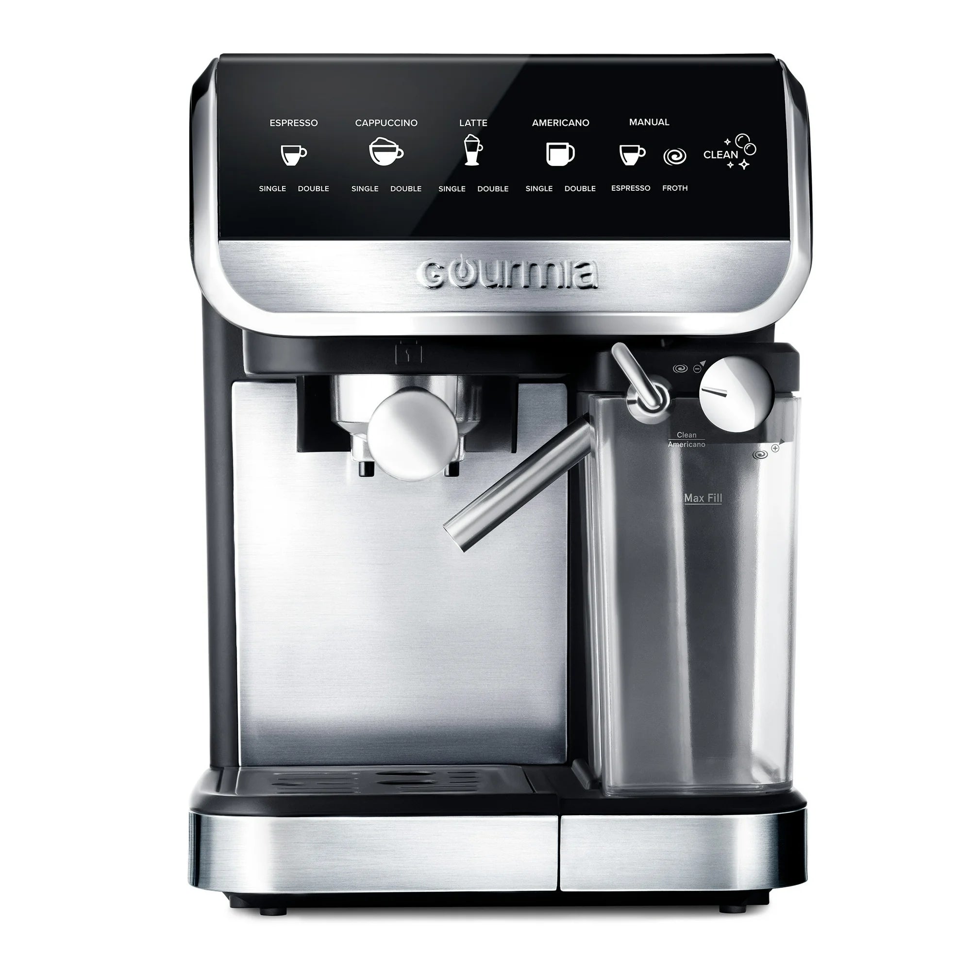 Espresso 15-Bar, 4-Cup Stainless Steel Automatic Espresso Machine