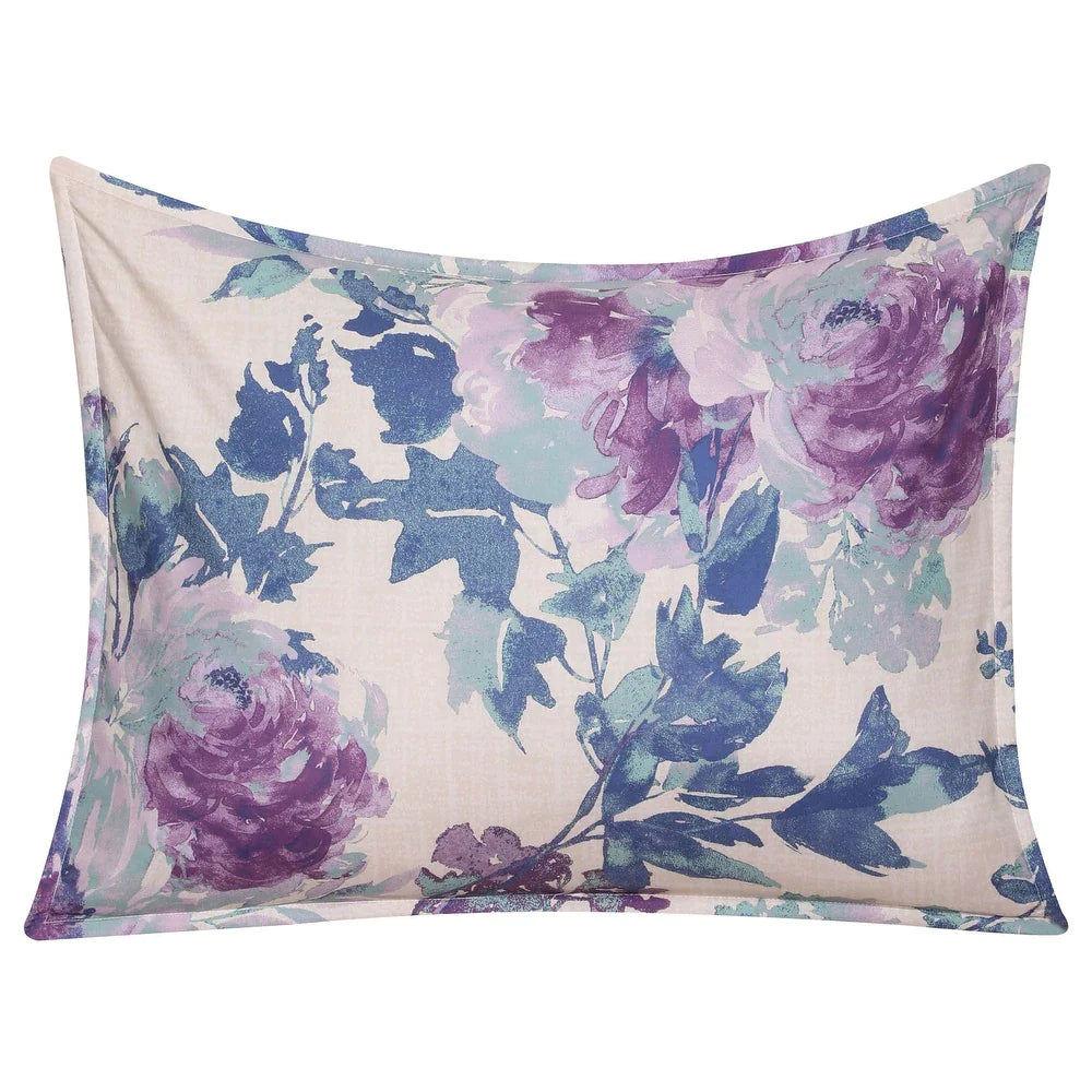 Grand Avenue Flor Springs 6-Piece Comforter Set - Purple - Queen