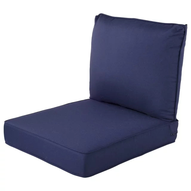 Haven Way Universal Outdoor Deep Seat Lounge Chair Cushion Set Navy