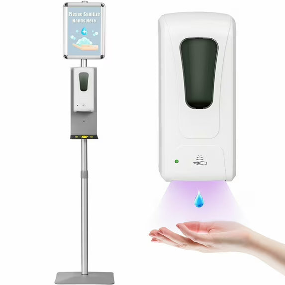 Automatic Soap Dispenser Touchless Sanitizing Station w/ Sign Board