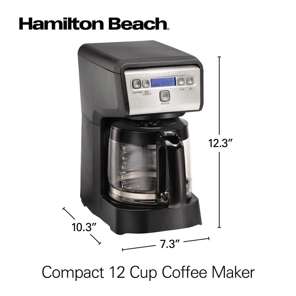 12 Cup Compact Programmable Coffee Maker