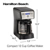 12 Cup Compact Programmable Coffee Maker