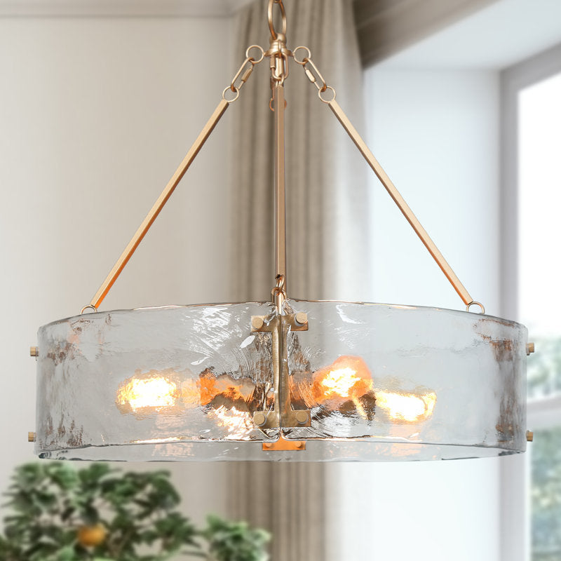 Hanshelmut 4 - Light Dimmable Drum Chandelier