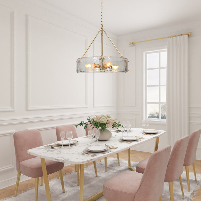 Hanshelmut 4 - Light Dimmable Drum Chandelier
