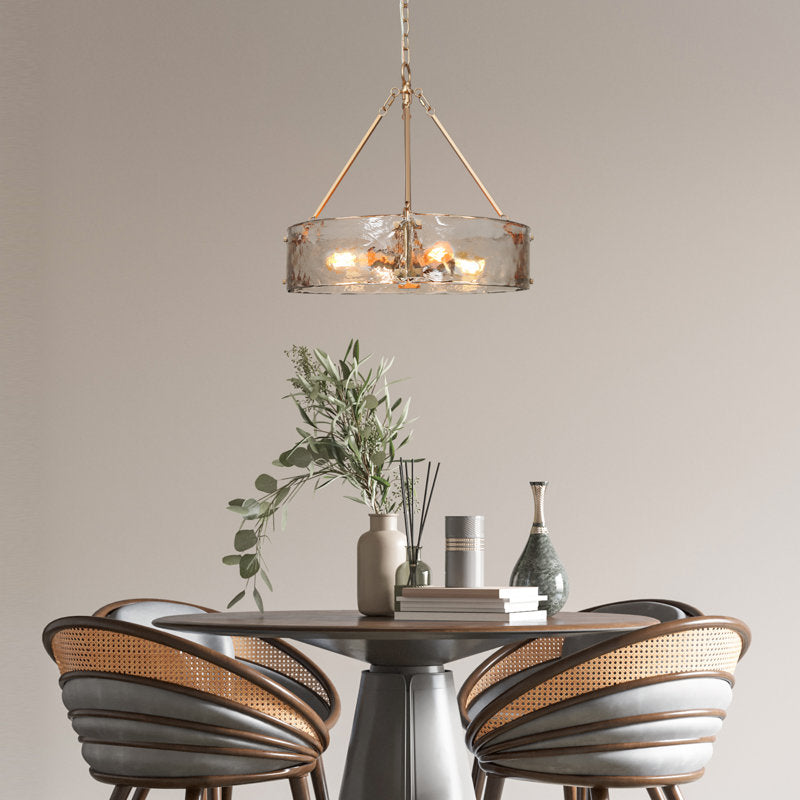 Hanshelmut 4 - Light Dimmable Drum Chandelier
