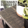 Boulder Black Hazle Solid Wood Floating Shelf (Set of 2)