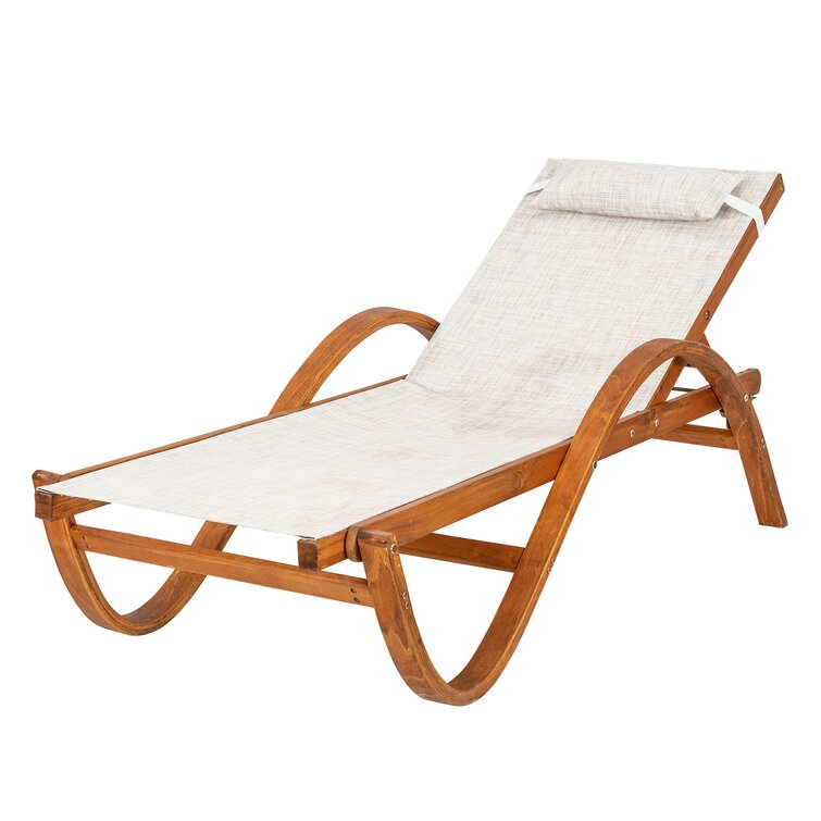 Herndon Outdoor Metal Chaise Lounge