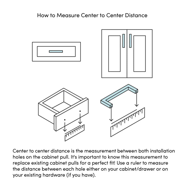 Highland Ridge Center to Center Appliance Pull (Set of 4)