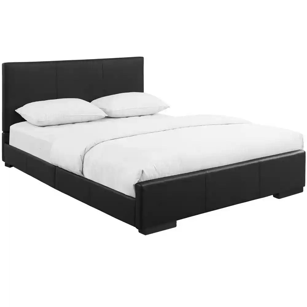 Oley Upholstered Platform Bed - Black - King