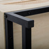 Natural Oak/Black Hippocrates Nightstand