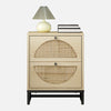 Natural Oak/Black Hippocrates Nightstand