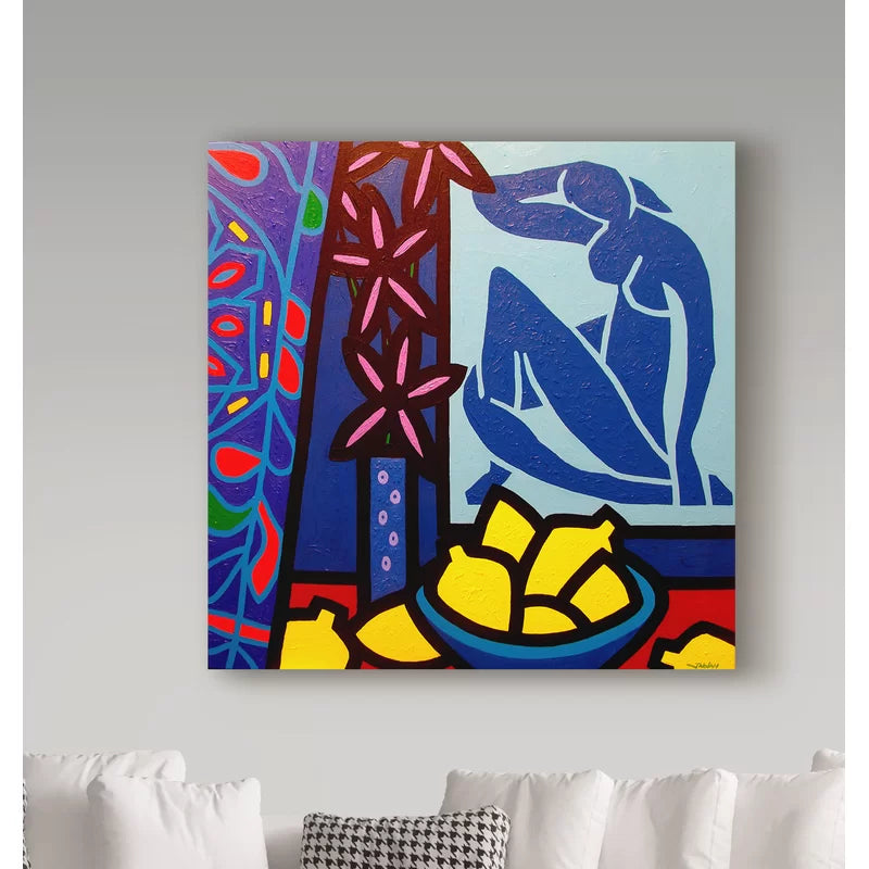'Homage to Matisse 1' Graphic Art Print on Wrapped Canvas