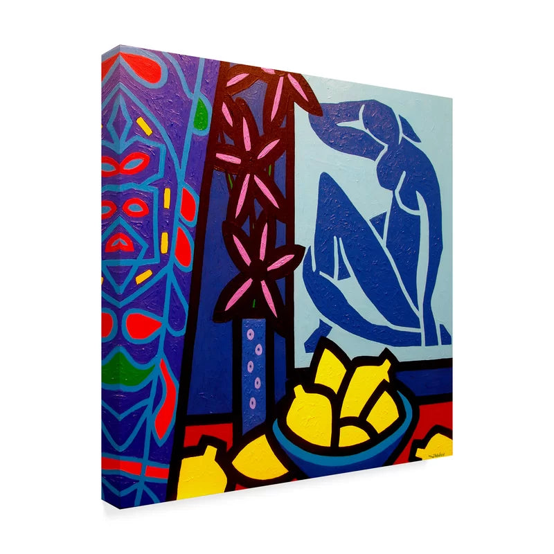 'Homage to Matisse 1' Graphic Art Print on Wrapped Canvas