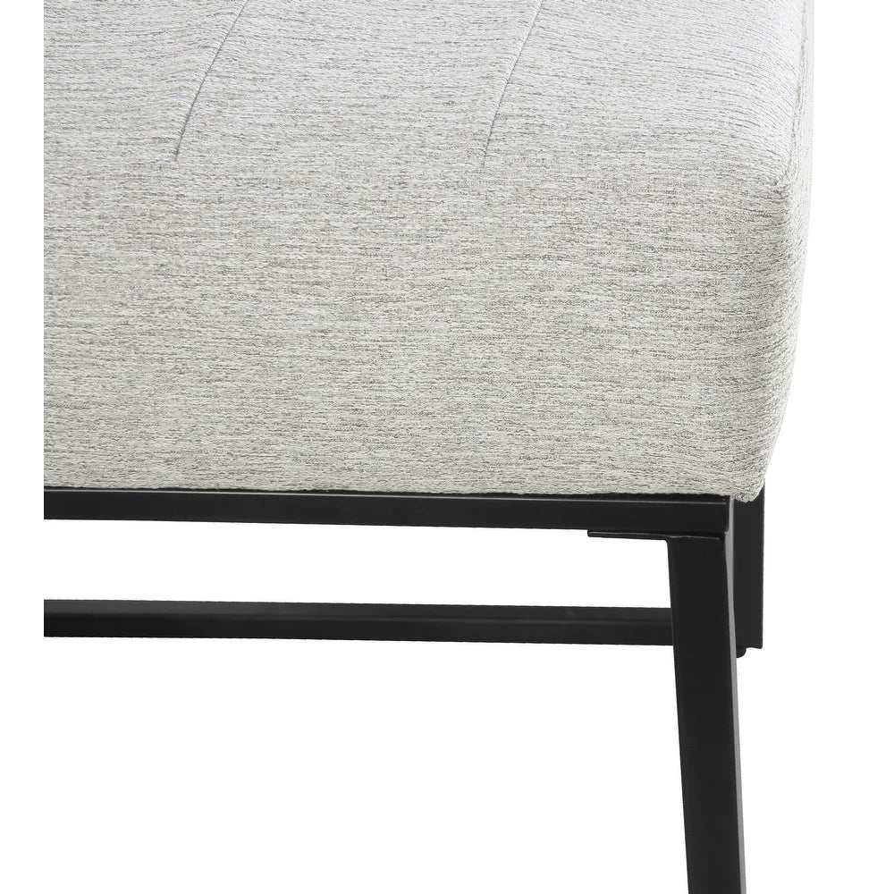 Channeled Metal Dining Chair -Single Pack - Gray Woven Sustainable