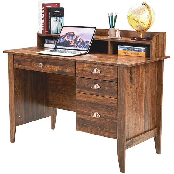 Homfa 47 in Computer Desk, Home Office Writing Table with 4 Drawers - SHOWROOM ITEM 