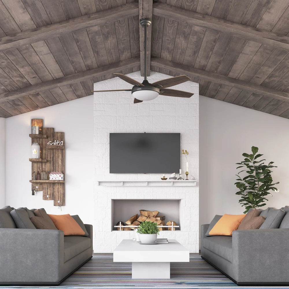 Carmel Bronze Ceiling Fan with Integrated Light and Remote