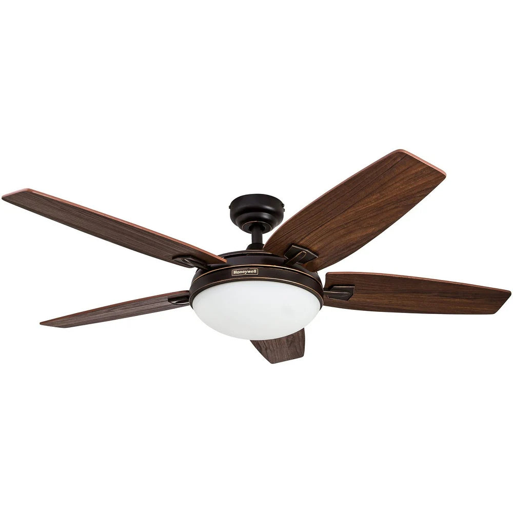 Carmel Bronze Ceiling Fan with Integrated Light and Remote