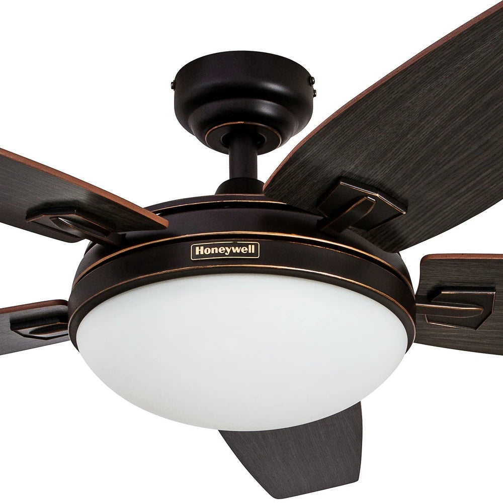 Carmel Bronze Ceiling Fan with Integrated Light and Remote