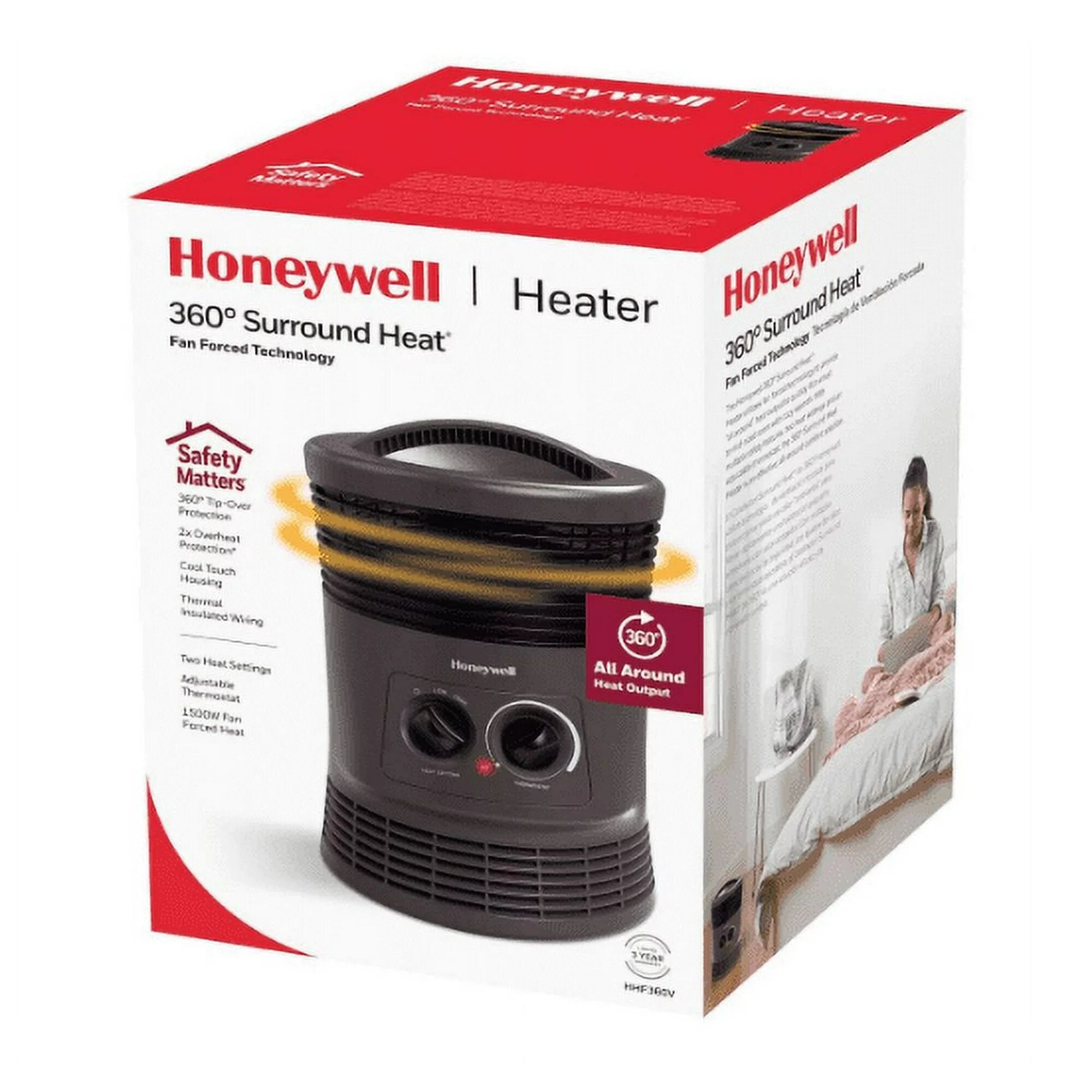 360 ̊ Surround Indoor Heater Black NEW