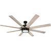 Xerxes Bronze Contemporary LED Ceiling Fan with Light and Remote Control