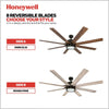 Xerxes Bronze Contemporary LED Ceiling Fan with Light and Remote Control