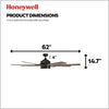 Xerxes Bronze Contemporary LED Ceiling Fan with Light and Remote Control