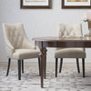 Beige Hopkint Tufted Parsons Chair (Set of 2)