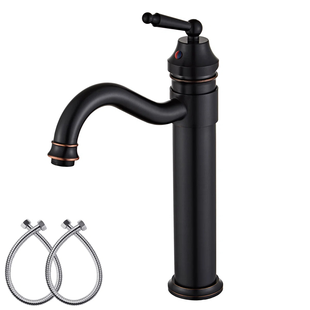 Horizon Vessel Sink Single Hole Bathroom Faucet